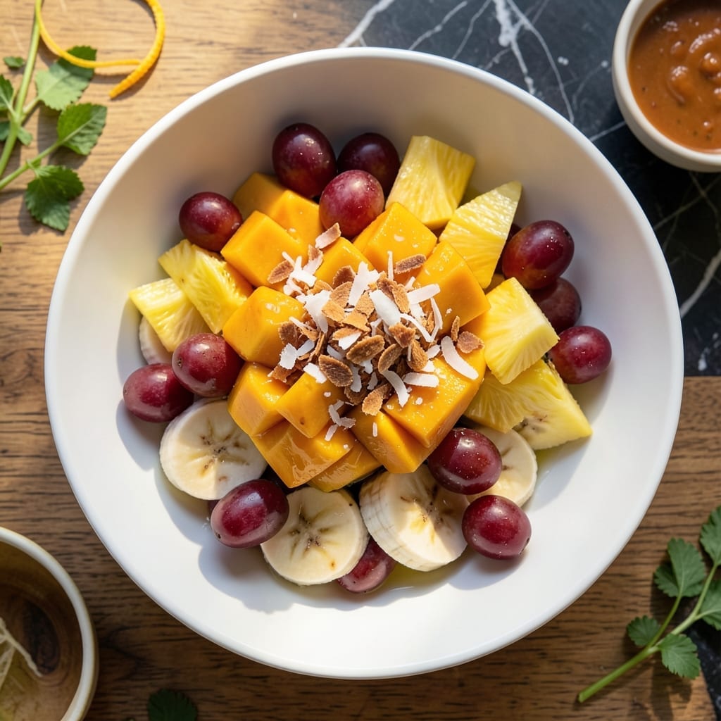 For A Fruit Salad Recipe Jenna Combined: Tropical Twist With Fresh Lime Zest For A Fruit Salad Recipe Jenna Combined: Tropical Twist With Fresh Lime Zest