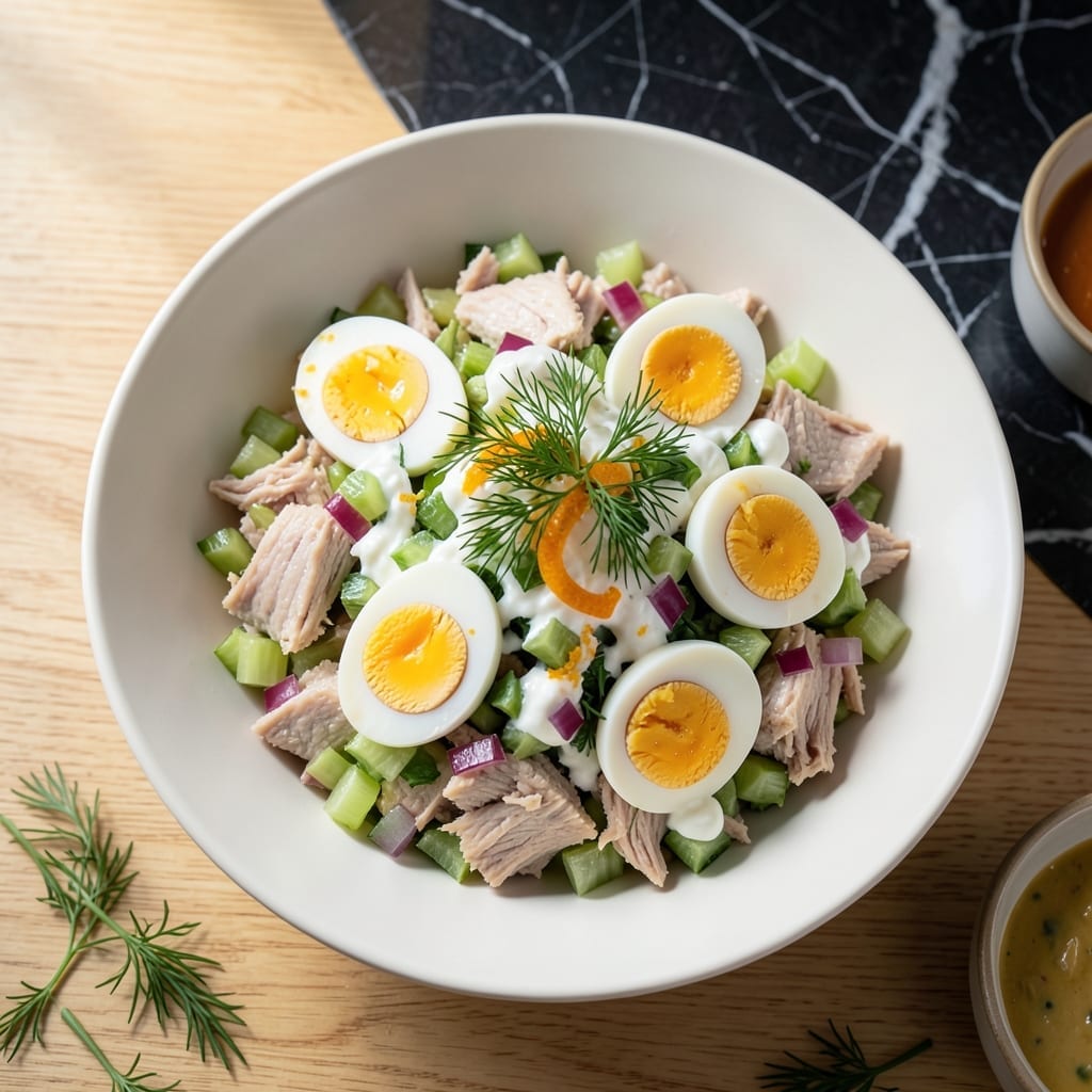 Low Calorie Tuna Salad Recipe With Egg: Protein-Packed Lunch in Minutes Low Calorie Tuna Salad Recipe With Egg: Protein-Packed Lunch in Minutes