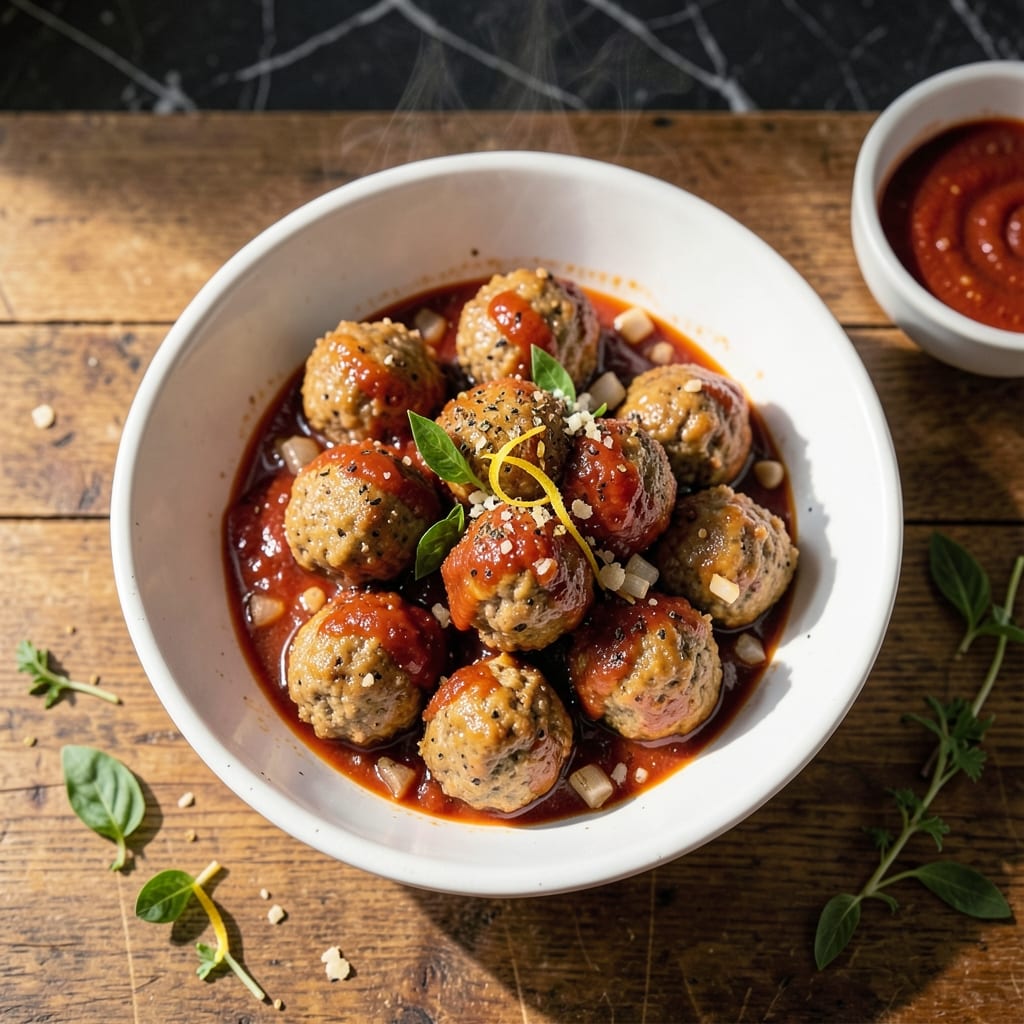 Marry Me Meatballs Recipe Easy: Cheesy Garlic Bread Topped Delight