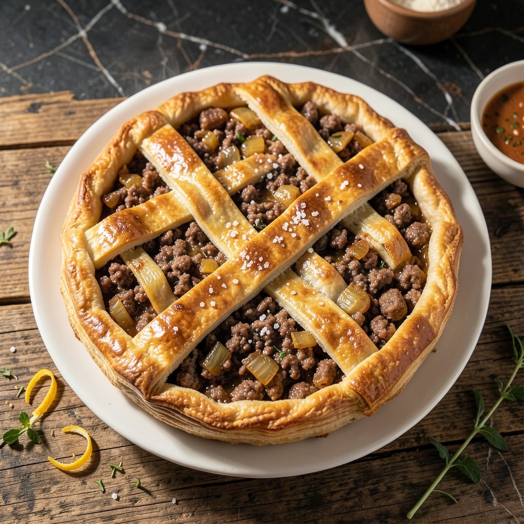 Italian Meat Pie Recipe Ground Beef: Savory Italian Herbs in Golden Crust Italian Meat Pie Recipe Ground Beef: Savory Italian Herbs in Golden Crust