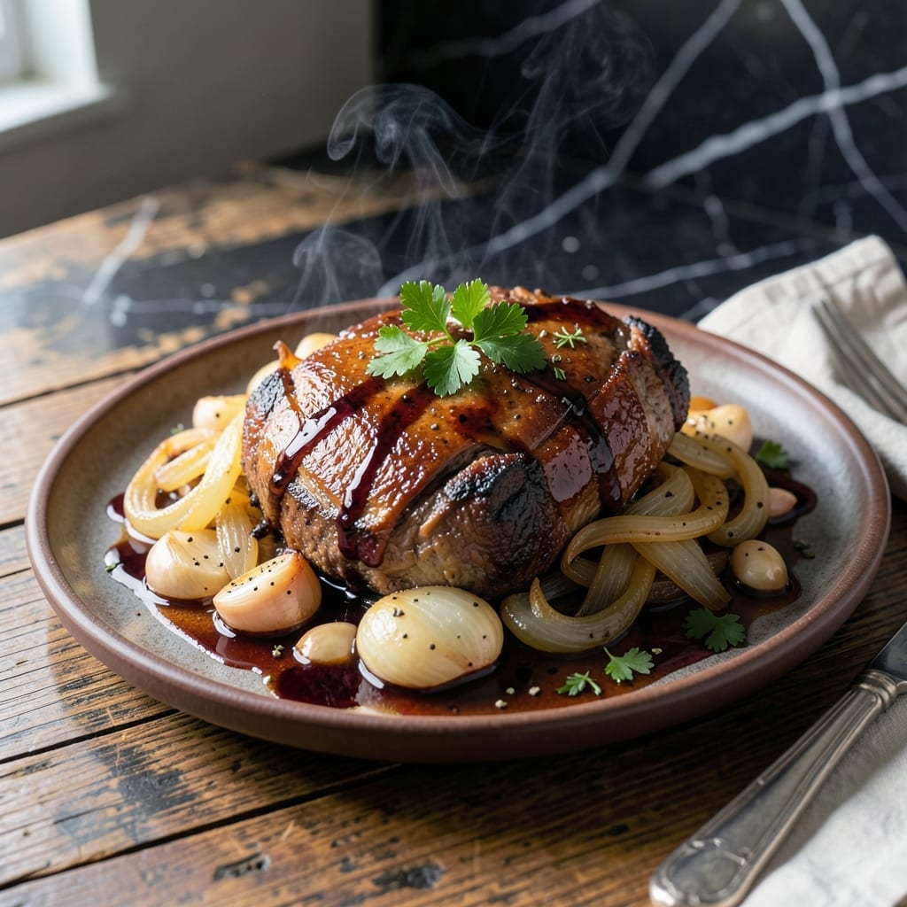 French Onion Pot Roast Recipe Slow Cooker: Melted Onions and Fall-Apart Beef