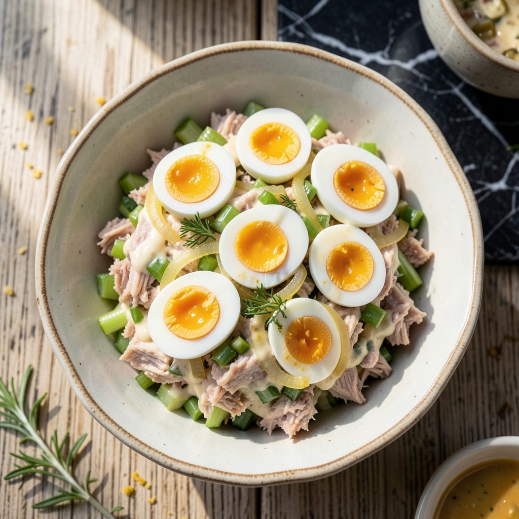 Old Fashioned Tuna Salad Recipe With Egg: Retro Diner-Style Creamy Crunch