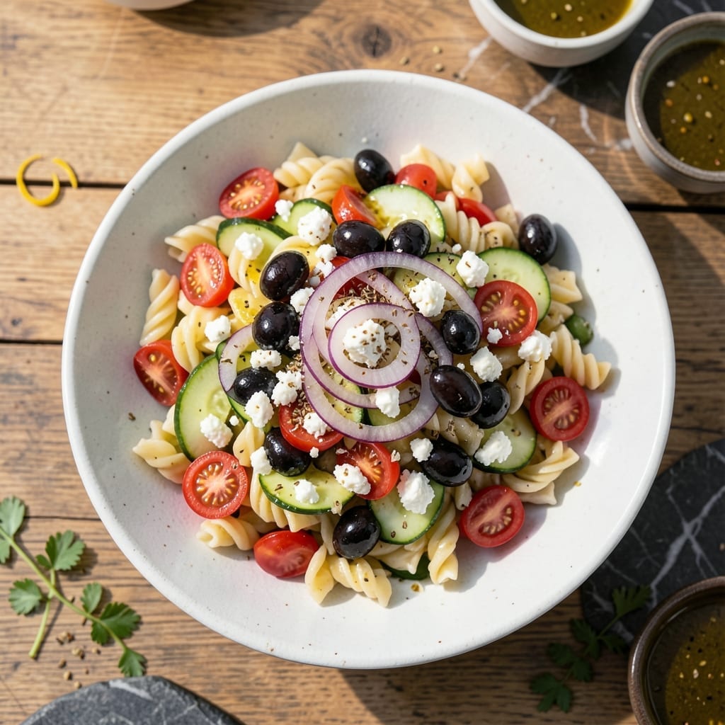 Fusilli Pasta Salad Recipe Feta: Mediterranean-Inspired Picnic Favorite