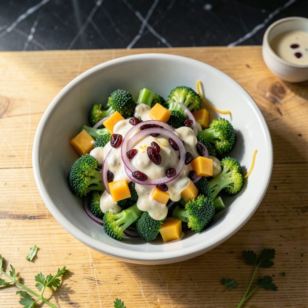 Broccoli Salad Recipe With Sour Cream: Crunchy Veg With Tangy Cream