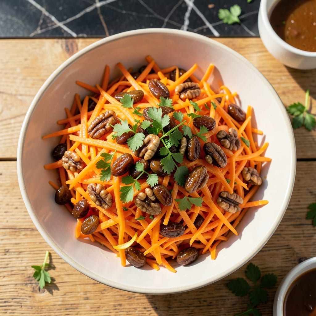 Carrot Raisin Salad Recipe No Mayo: Sweet Tang with Nutty Crunch