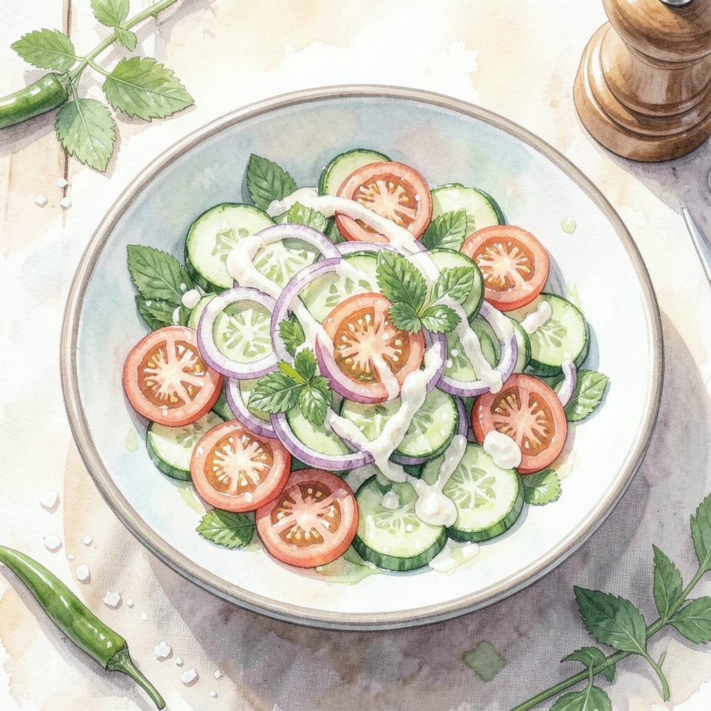 Cream Salad Recipe in Gujarati: Traditional Creamy Coolness With Fresh Herbs