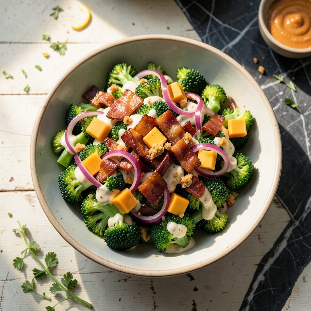 Original Broccoli Salad Recipe Pioneer Woman: Crisp Veggies With Bacon and Cheese