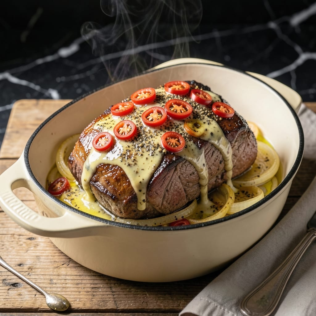 Mississippi Pot Roast Recipe Ingredients: Au Jus and Pepperoncini Magic