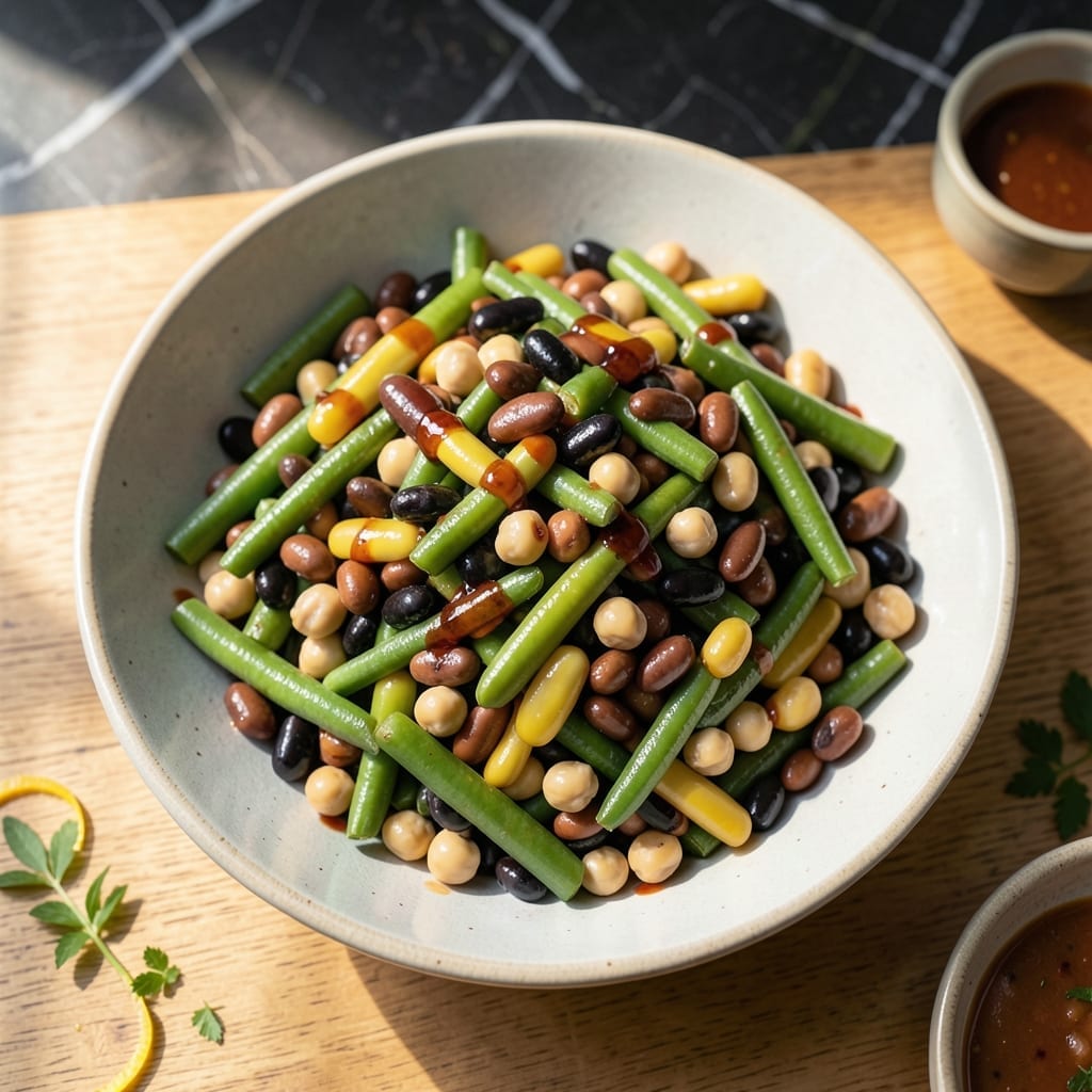 5 Bean Salad Recipe Red Wine Vinegar: Colorful Medley With Zesty Dressing