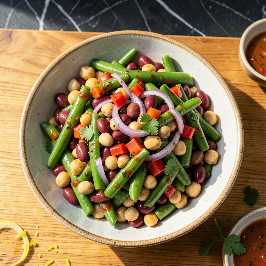 Four Bean Salad Recipe South Africa: Rainbow Medley With Tangy Dressing