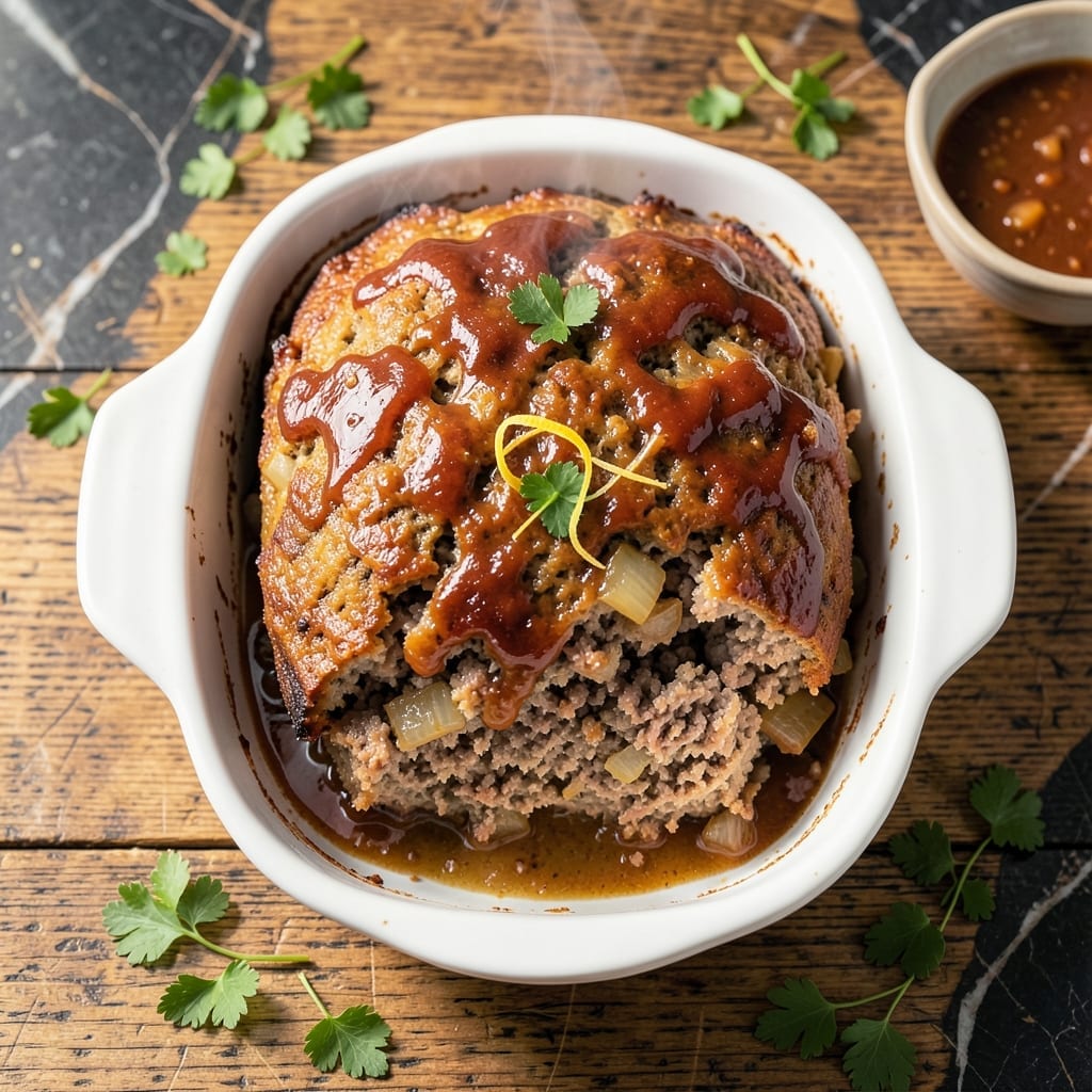 Meatloaf Recipe Half Pork Half Beef: Juicy Blend with Savory Glaze