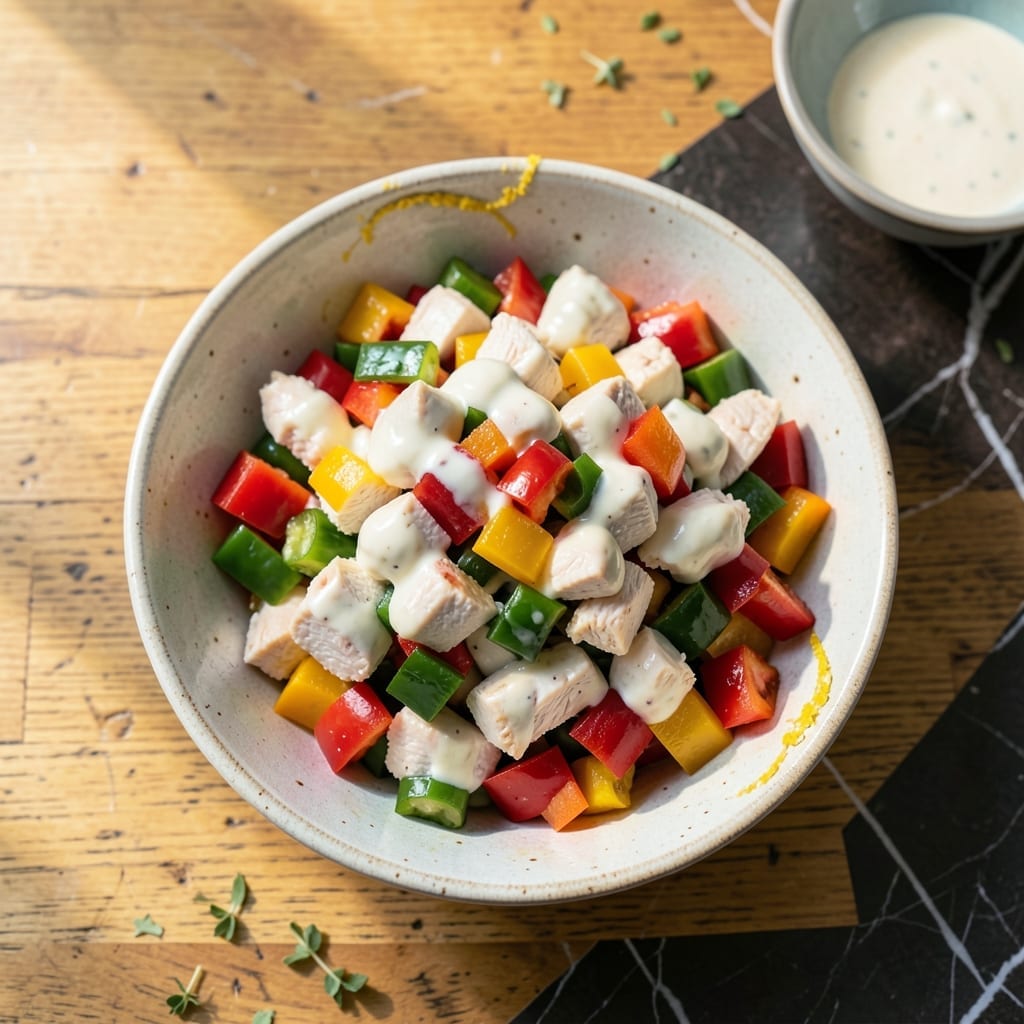 Chicken Salad Recipe With Peppers: Zesty Crunch in Every Bite