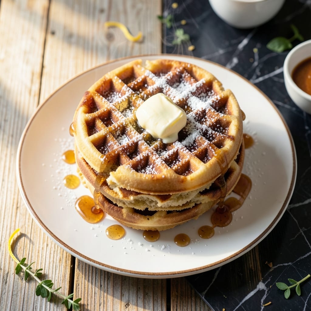 Easy Waffle Recipe Without Baking Powder: Fluffy Breakfast in Minutes