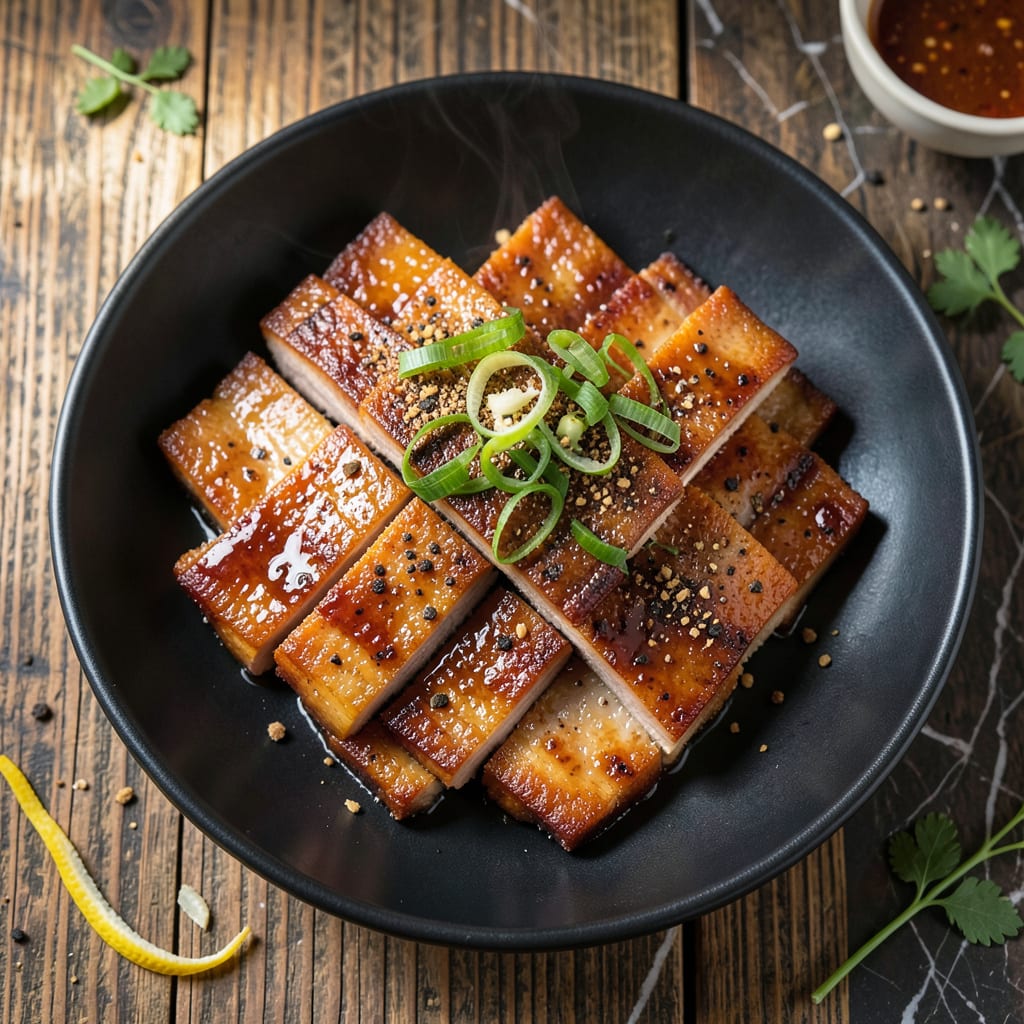 Deep Fried Pork Belly Recipe: Ultra Crispy Layers With Juicy Bite illustration with key details