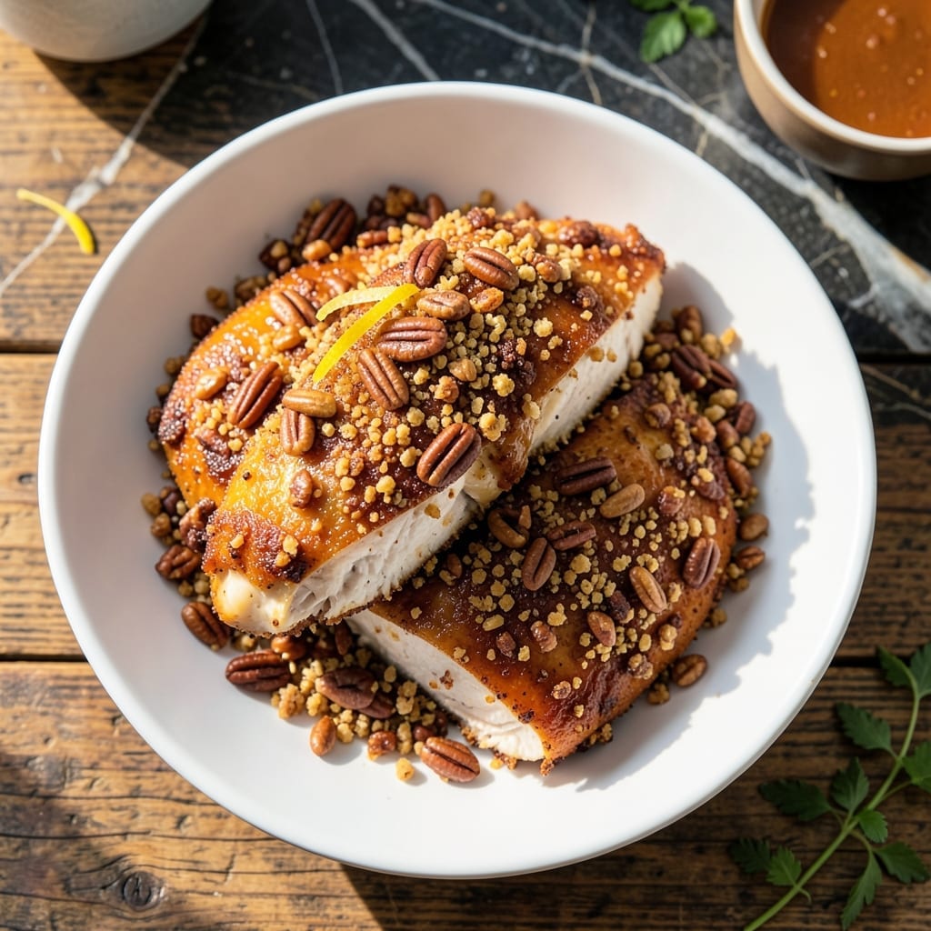 Pecan Chicken Recipe Baked: Crunchy Coating With Juicy Centers