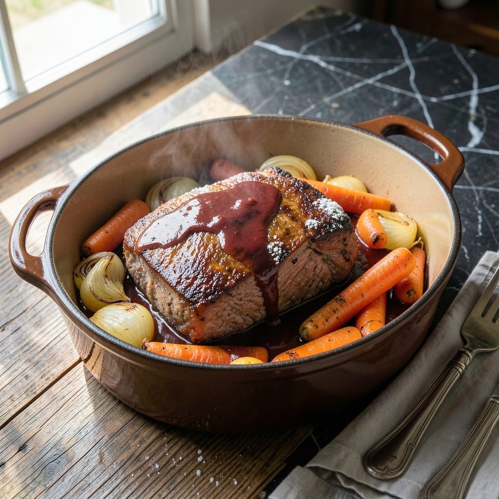 Italian Pot Roast Recipe Giada: Braised Beef with Rosemary and Red Wine