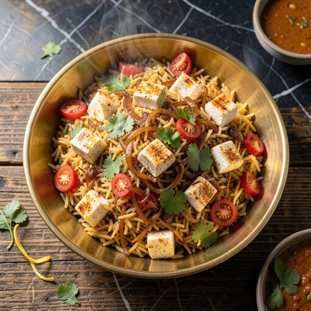 Paneer Biryani Recipe Vismai Food: Fragrant Basmati With Spiced Cottage Cheese