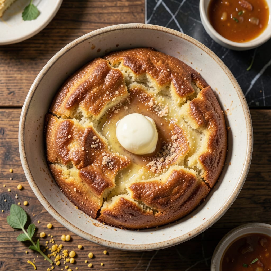 Visual representation of Don Pablo's Spoon Bread Recipe: Southern Style Pudding Bread