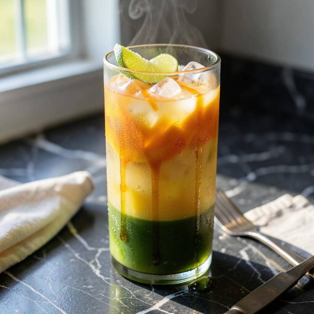 Dunkin Mango Pineapple Refresher Recipe: Tropical Sip in Minutes example with annotations