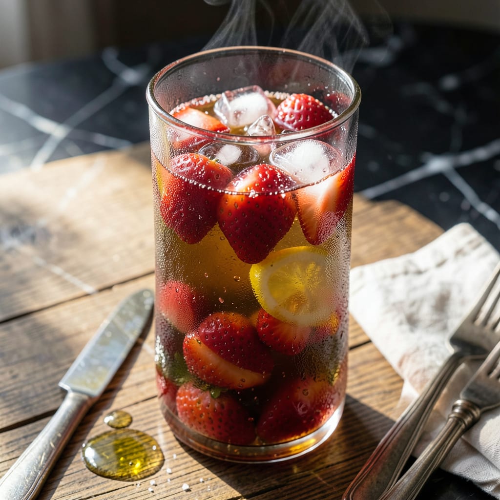 Complete dunkin strawberry refresher recipe overview image
