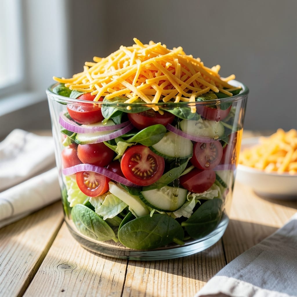 7 Layer Salad Recipe With Spinach: Colorful Crunch in Every Forkful