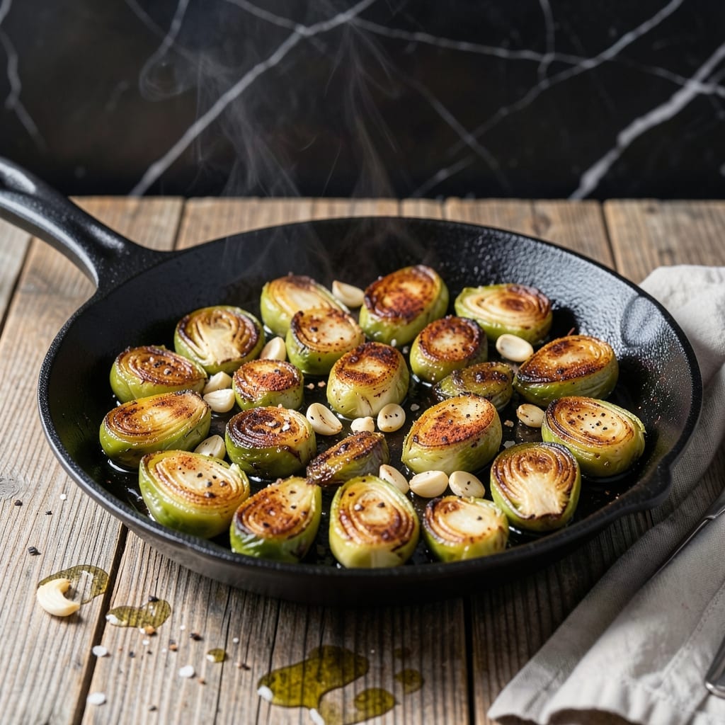 Frozen Brussels Sprouts Recipe Skillet: Crispy Golden Edges in One Pan