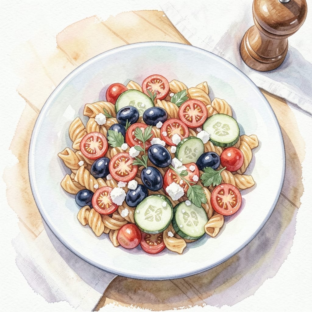 Healthy Pasta Salad Recipe for Weight Loss: Light Mediterranean Twist with Fresh Veggies