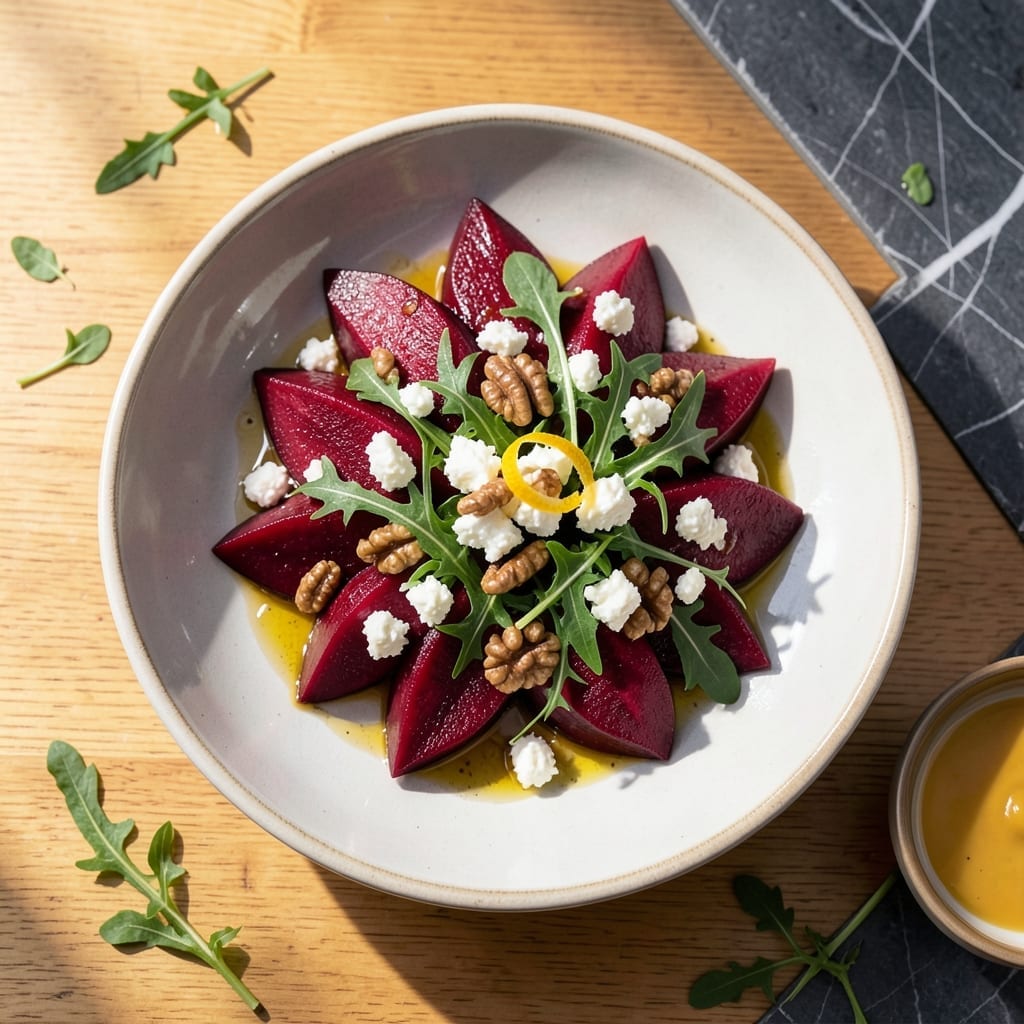 Red Beet Salad Recipe With Goat Cheese: Earthy Sweetness and Creamy Tang