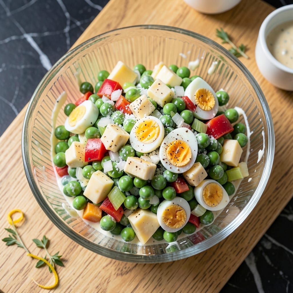 24 Hour Salad Recipe Peas: Overnight Creamy Layered Freshness