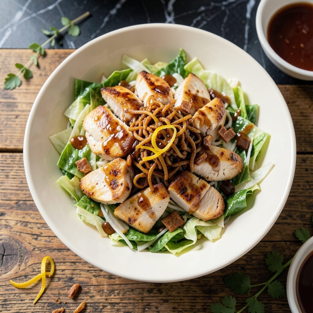 Chinese Chicken Salad Recipe with Cabbage and Ramen Noodles: Crunchy Wok-Tossed Harmony