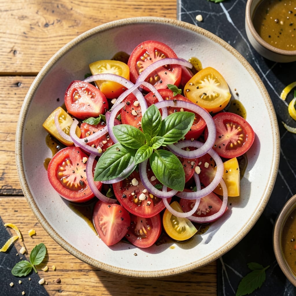 Best Tomato Salad Recipe With Fresh Tomatoes: Summer Garden Burst in a Bowl