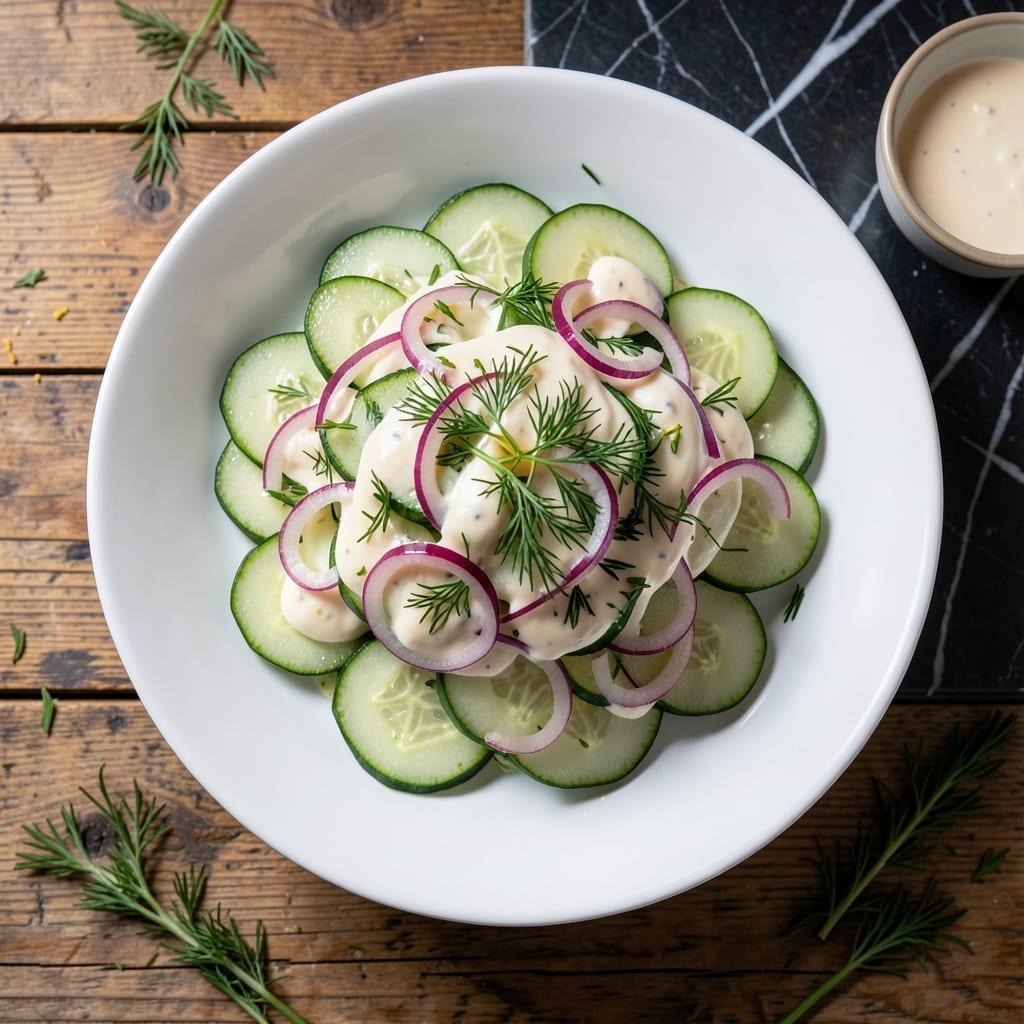 Cucumber Salad Recipe Mayonnaise: Cool and Creamy Picnic Staple