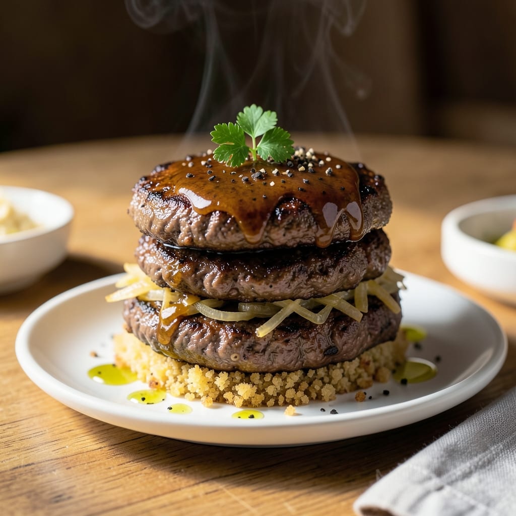 Hamburger Steak Recipe Japanese: Umami-Rich Gravy and Tender Patties