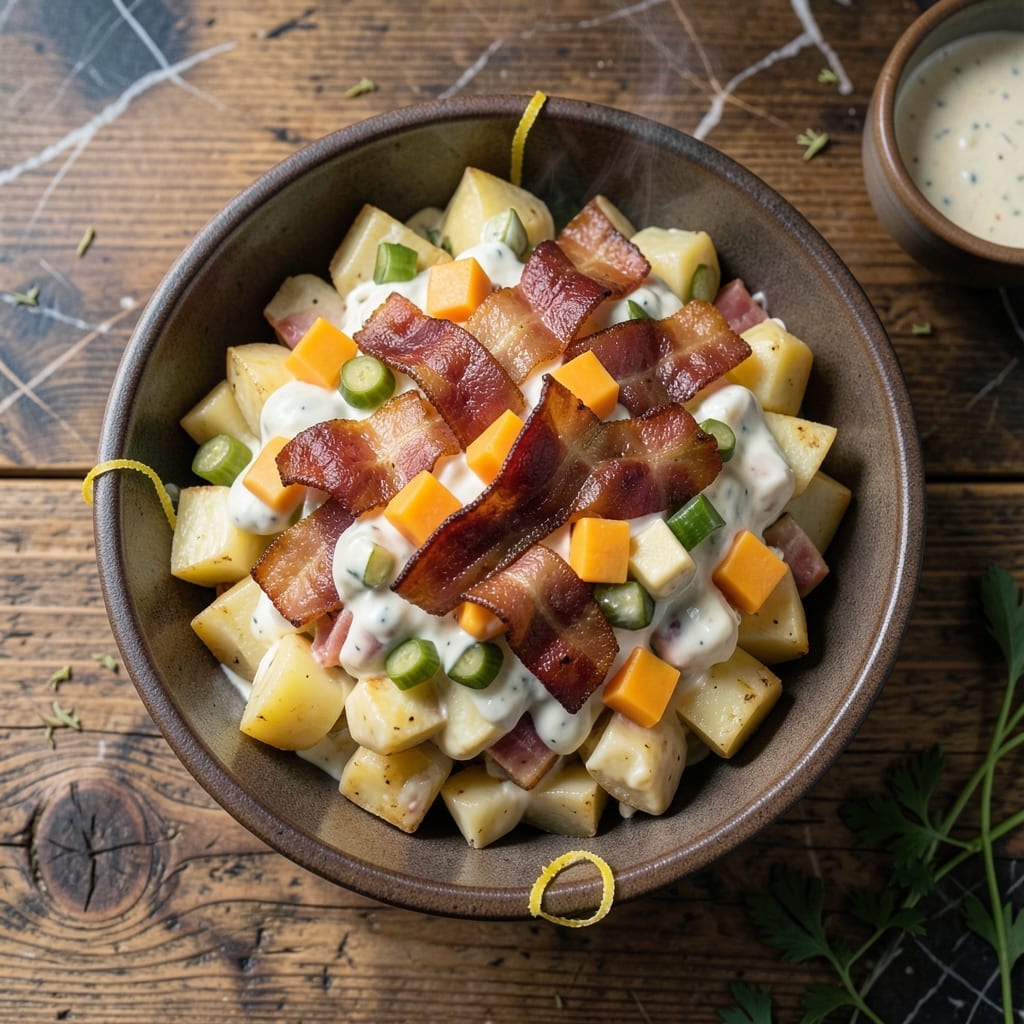 Loaded Potato Salad Recipe With Bacon: Smoky Crunch and Creamy Bites