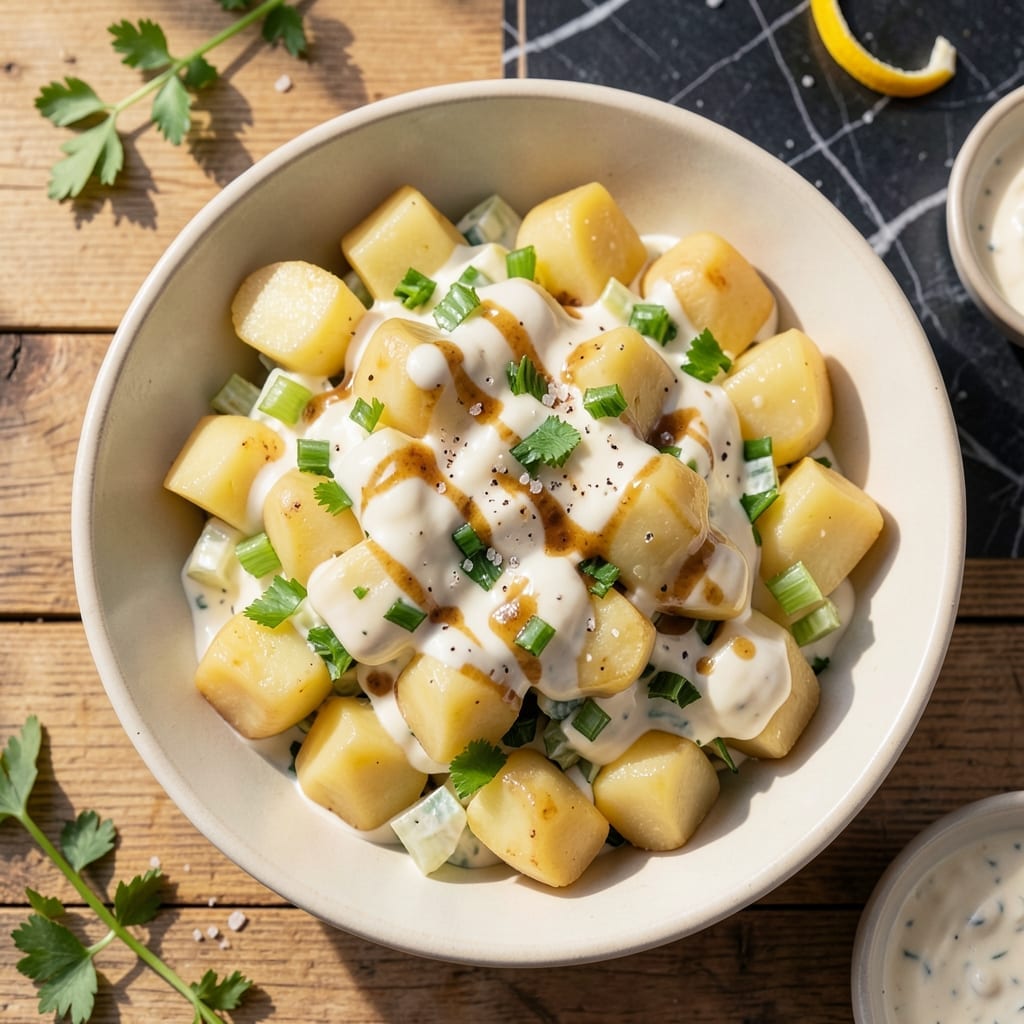 Potato Salad Recipe: Classic Creamy Side With Fresh Herbs Potato Salad Recipe: Classic Creamy Side With Fresh Herbs