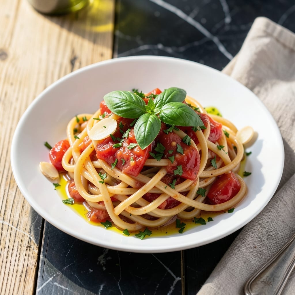 Pasta Recipe 297711: Al Dente Bites With Garden Fresh Tomatoes