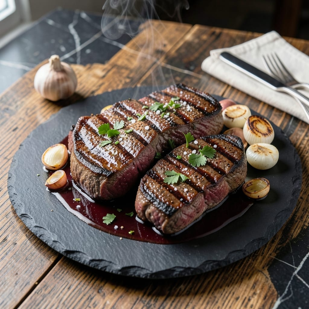 NY Strip Steak Recipe Grill: Steakhouse Crust With Charred Edges