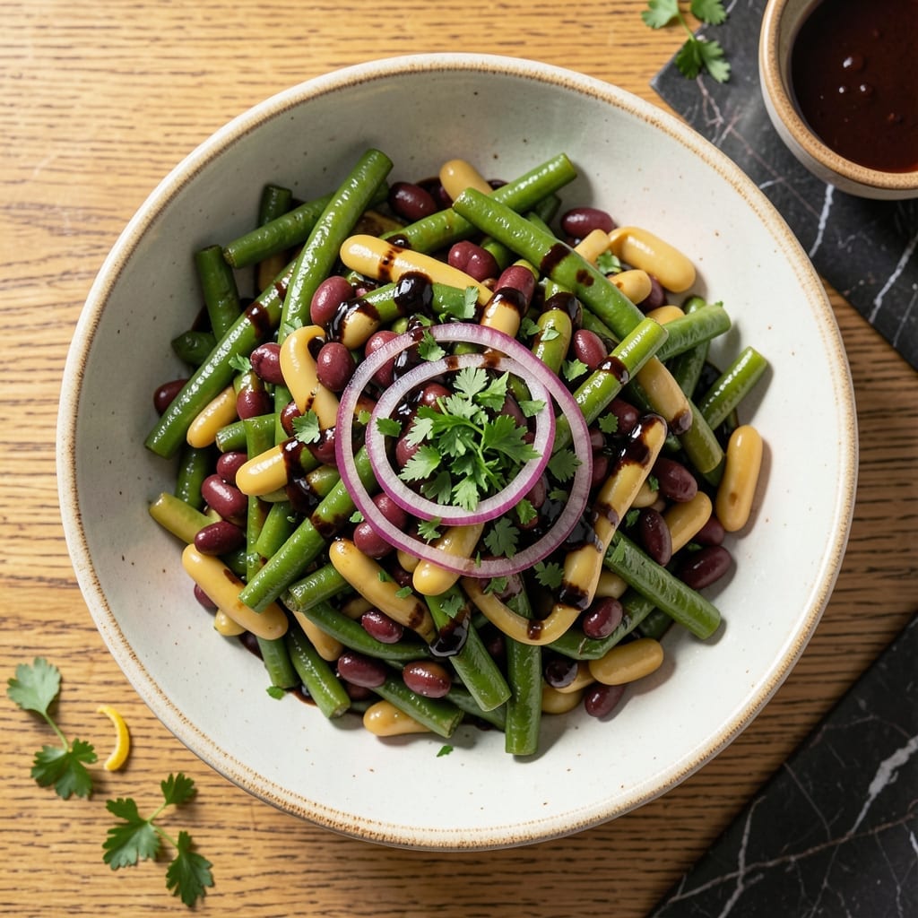 Three Bean Salad Recipe With Balsamic Vinegar: Tangy Marinated Crunch