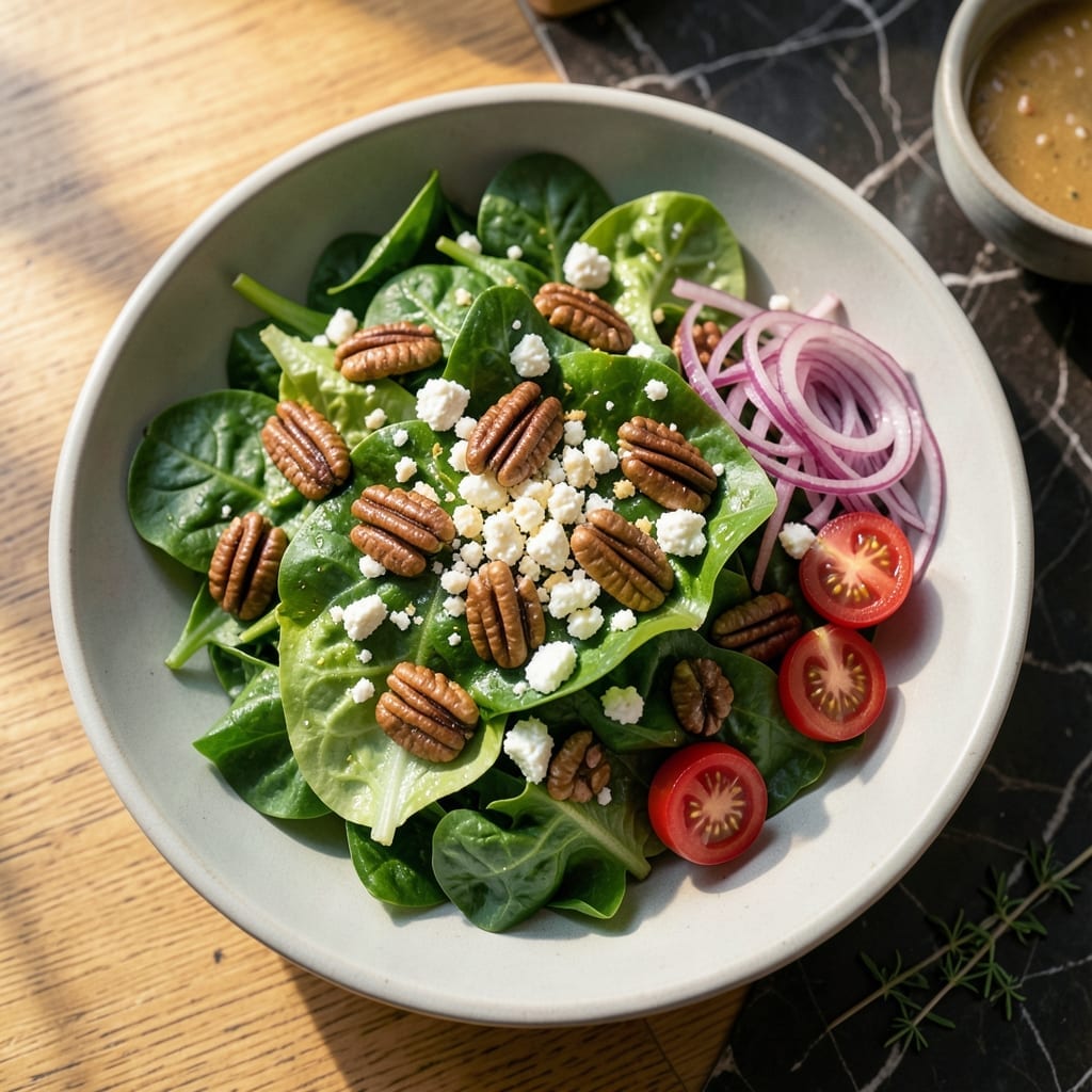 Best Green Salad Recipe Ever: Crisp Leaves With Toasted Nut Crunch