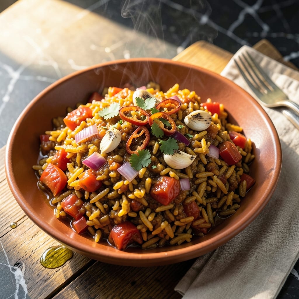 Jollof Rice Recipe Vegan: West African Spice with Plant-Based Richness