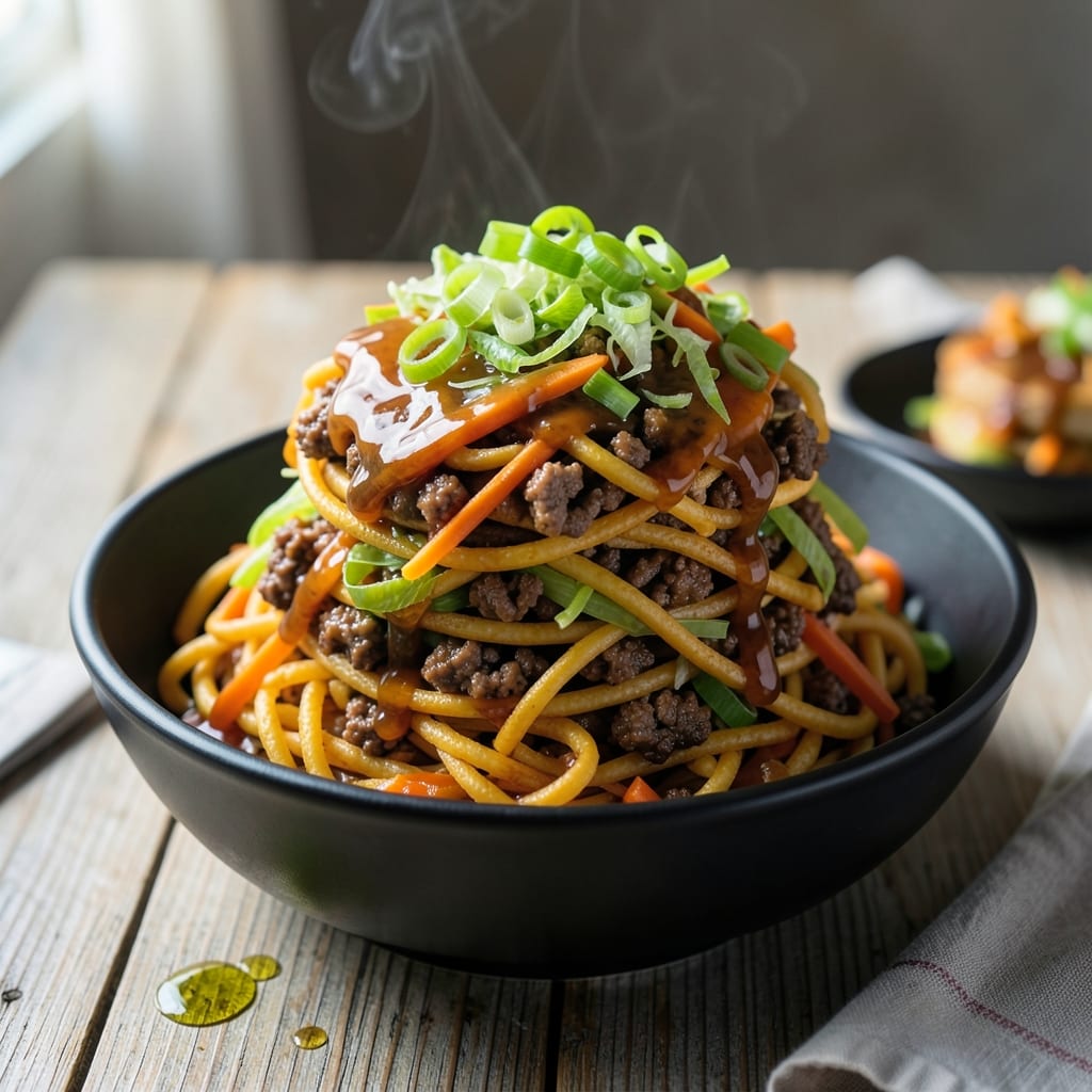Hamburger Chow Mein Recipe Easy: Weeknight Noodle Stir-Fry Hamburger Chow Mein Recipe Easy: Weeknight Noodle Stir-Fry