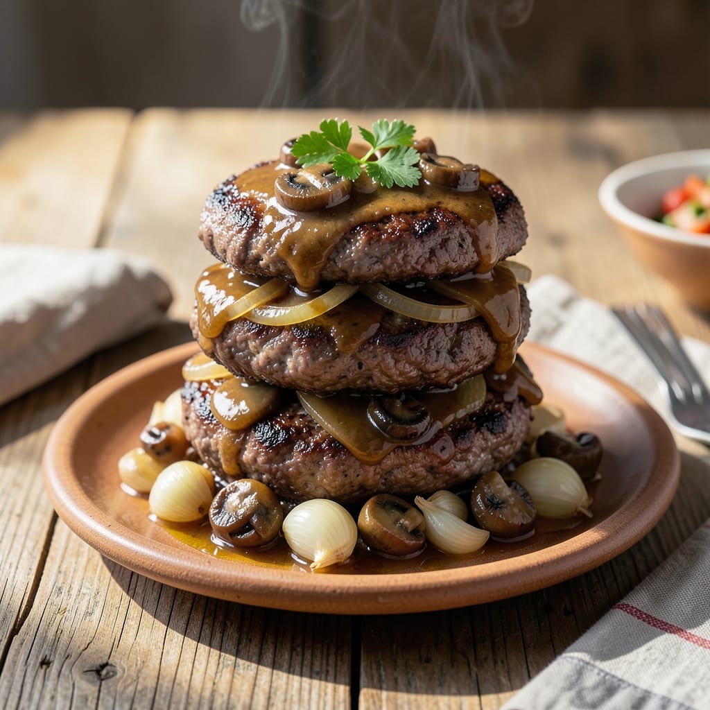 Hamburger Steak Recipe With Mushrooms: Savory Umami-Rich Patties