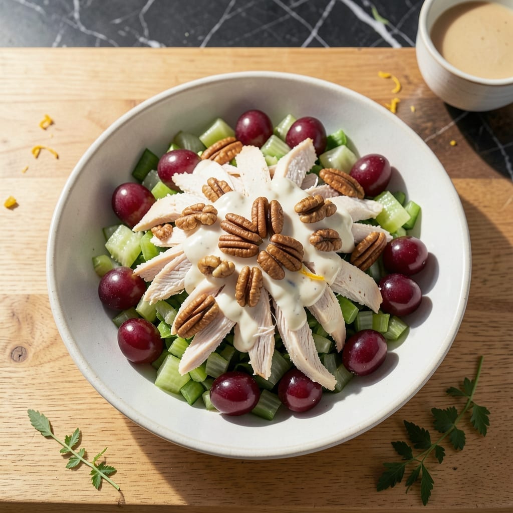 Gourmet Chicken Salad Recipe With Grapes and Pecans: Sweet Crunch in a Creamy Base