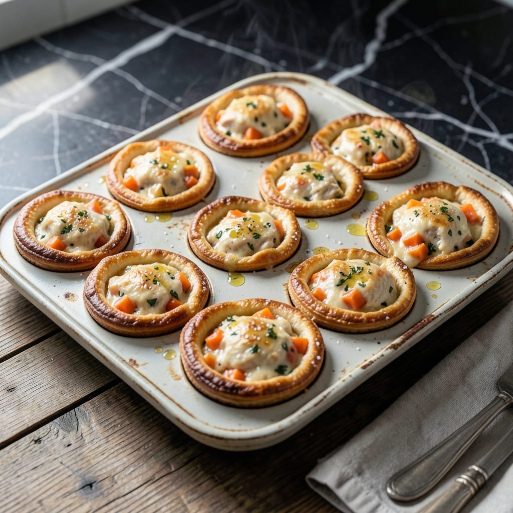 Individual Pot Pie Recipe Muffin Tin: Personal-Sized Portables with Buttery Crust Individual Pot Pie Recipe Muffin Tin: Personal-Sized Portables with Buttery Crust