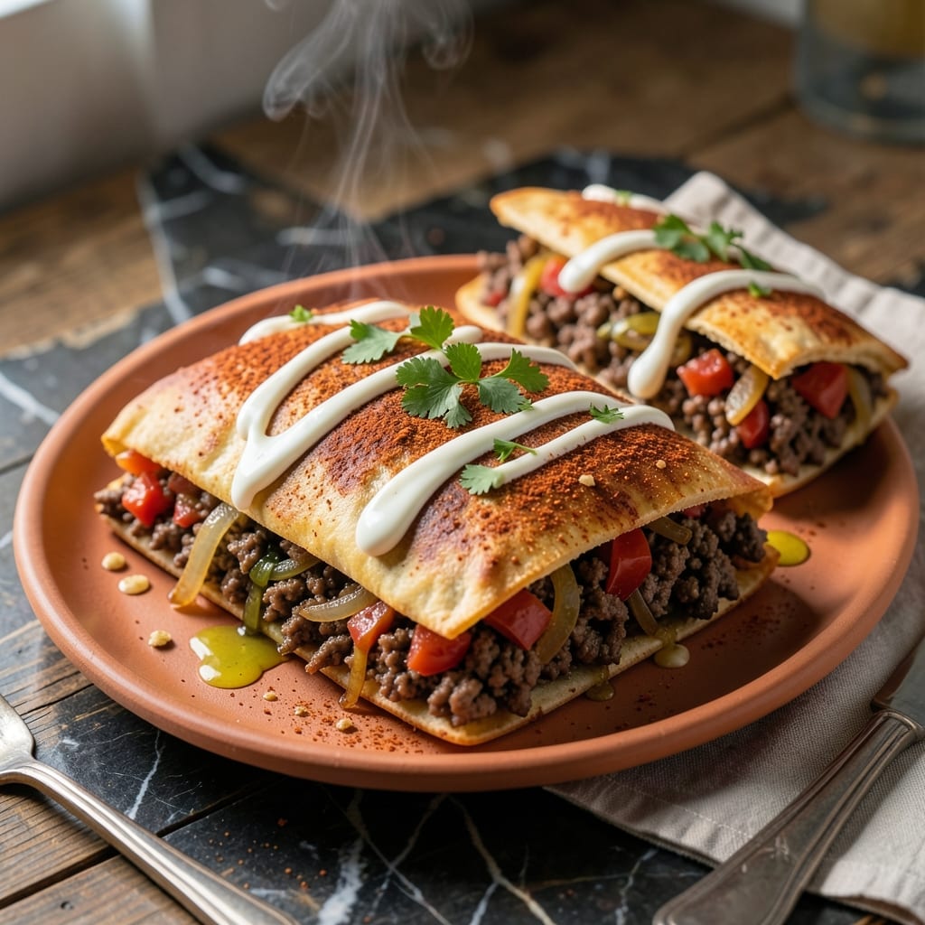 Ground Beef Chimichanga Recipe Baked: Crunchy Tortillas With Spiced Beef Filling
