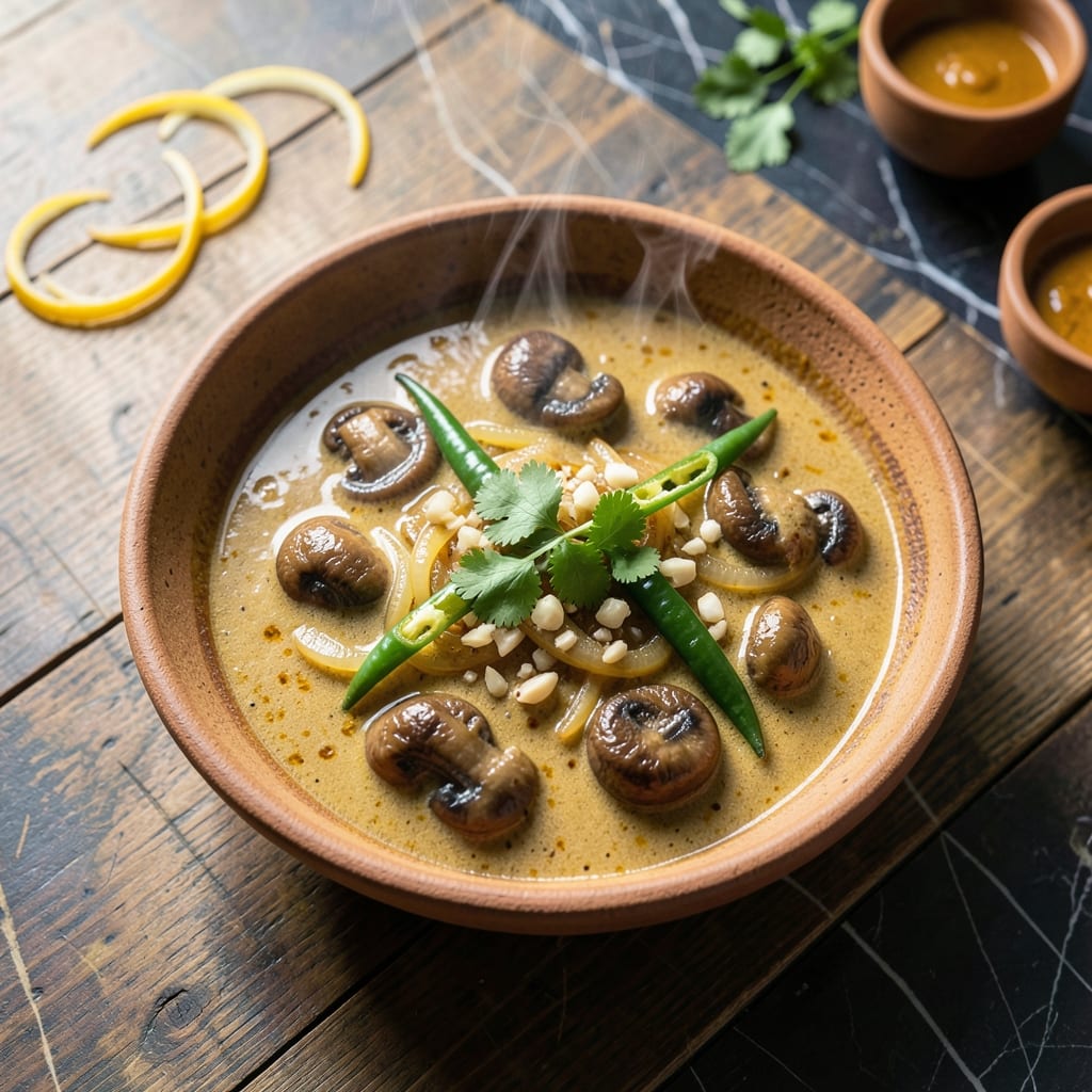 Mushroom Curry Recipe Vismai Food: South Indian Spice Infusion in 30 Minutes