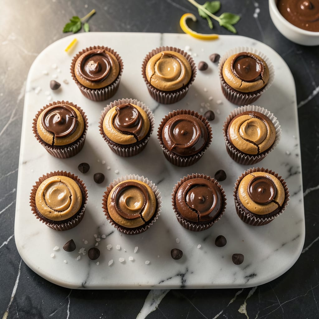 Easy Peanut Butter Cups Recipe: 4 Ingredient No Bake Chocolate Bliss illustration with key details