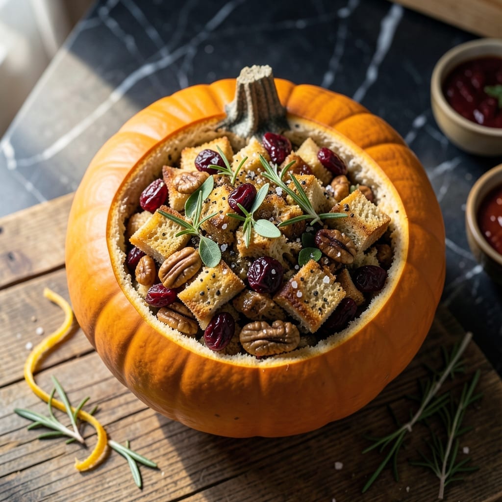 Jamie Oliver's Stuffed Pumpkin Recipe: Roasted Autumn Comfort with Herbs