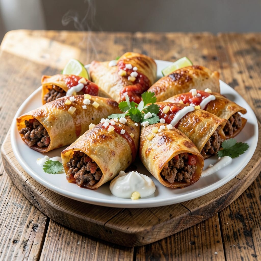 Ground Beef Chimichanga Recipe Deep Fried: Crunchy Shell With Spiced Filling