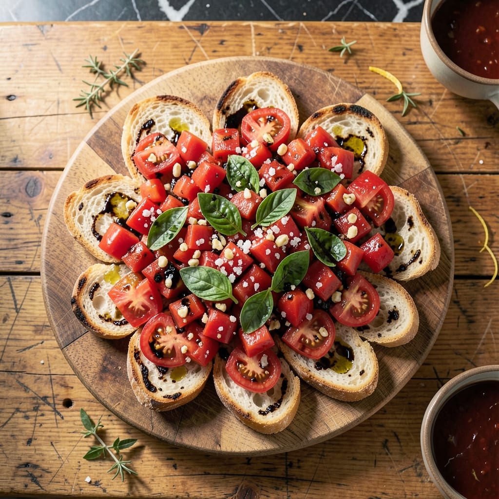 Bruschetta Recipe From Julie and Julia: Classic Tomato and Basil on Toasted Bread